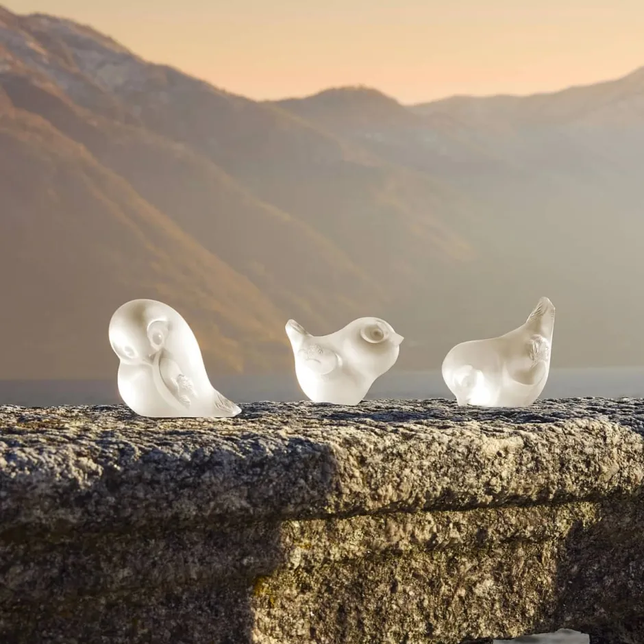 Discount Sculpture Piou-Piou Tête levée Lalique Bestiaire|Sculptures Et Figurines