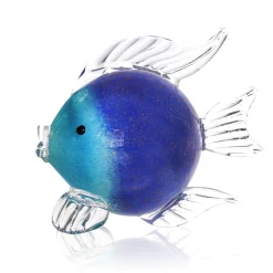 Hot Sculpture poisson Néréide saphir & turquoise Animaux Cristal|Bestiaire