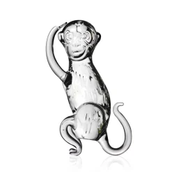 Sculpture singe cristal zodiaque chinois Animaux Cristal|Bestiaire