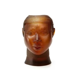 Sale Sculpture tête sacrée royaume Bénin BRANLY MUSEUM Daum Editions D’Art|Éditions D’Art Cristal