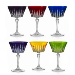 Online Set 6 coupes champagne couleur timeless Coffrets Verres Cristal|Flûte Champagne