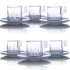 New Set espresso café cristal x6 Art De La Table|Coffrets Verres Cristal