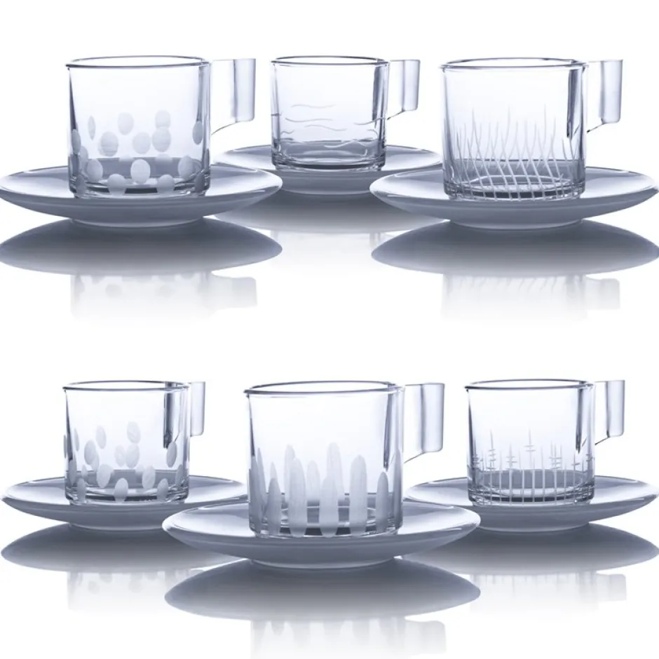 New Set espresso café cristal x6 Art De La Table|Coffrets Verres Cristal