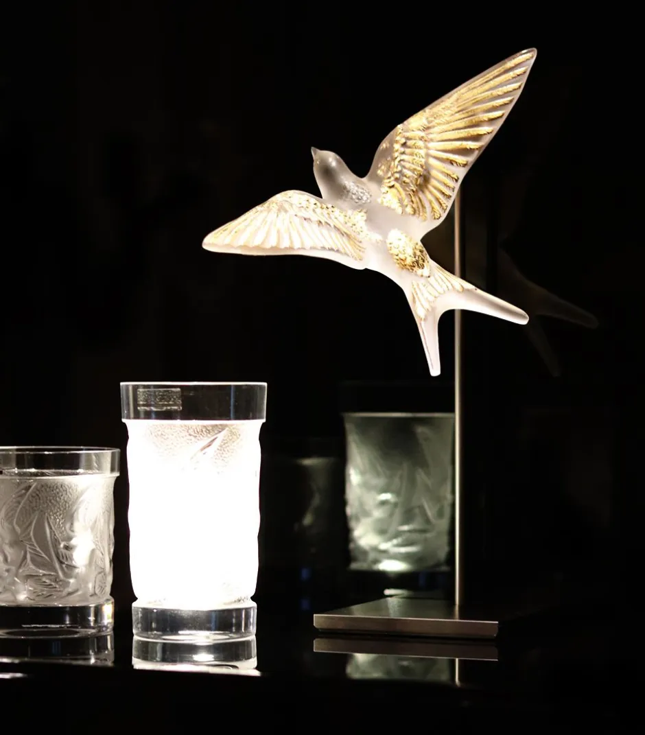 Hot Socle métal hirondelles lalique Sculptures Et Figurines|Bestiaire