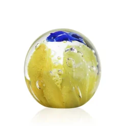 Hot Sulfure anémone cristal jaune Décoration|Sulfures, Presse-Papiers Cristal