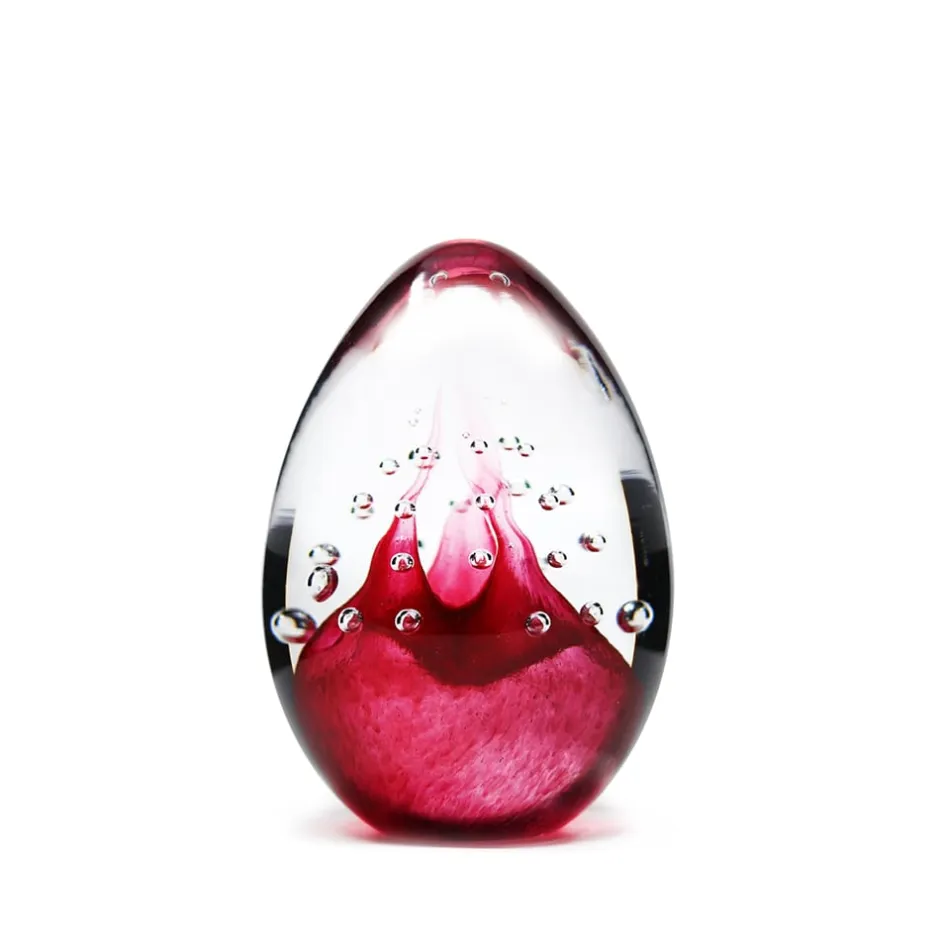 Clearance Sulfure oeuf bulle cristal rouge Sulfures, Presse-Papiers|Décoration