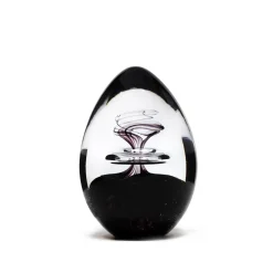 Hot Sulfure oeuf cristal noir Décoration|Sulfures, Presse-Papiers