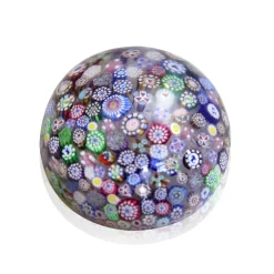 Sulfure presse-papier cristal millefiori Décoration|Sulfures Cristal