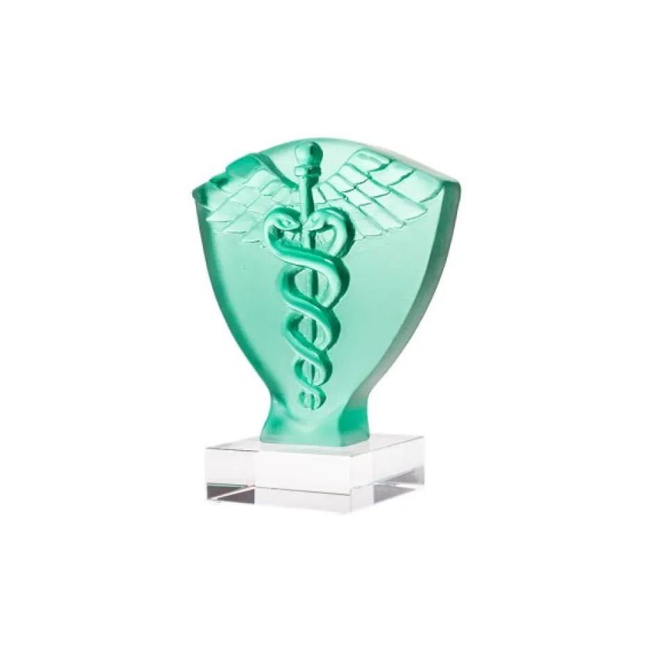 New Symbole caducee daum Editions D’Art|Sculptures Cristal