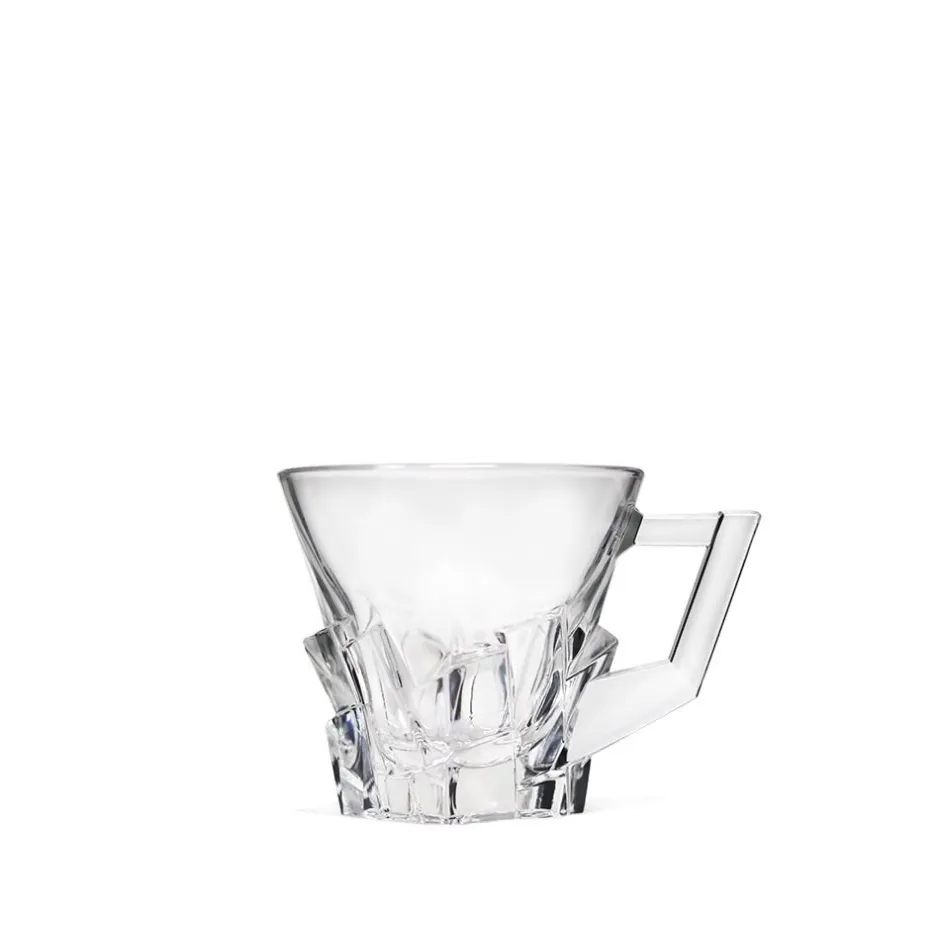 Outlet Tasse café crack cristal de bohême Verre En Cristal Taillé|Art De La Table