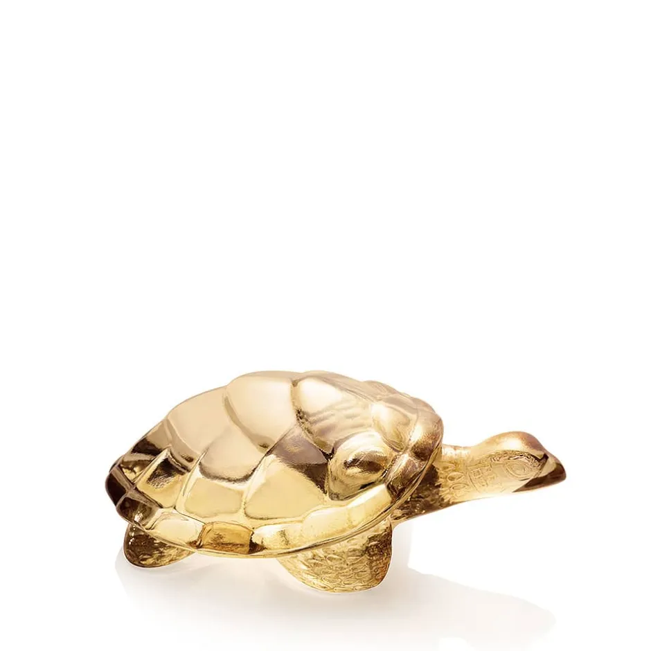 Clearance Tortue Caroline lustré or Lalique Animaux Cristal|Sculptures Et Figurines