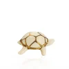Clearance Tortue porte-bonheur ivoire & or Émaux de Longwy Animaux|Animaux Cristal