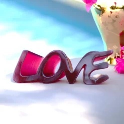 Best True love grand modèle rouge Daum Editions D’Art|Éditions D’Art Cristal