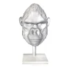 Clearance Tête de Gorille mat pâte de cristal par Loïc Ortega Éditions D’Art Cristal|Bestiaire