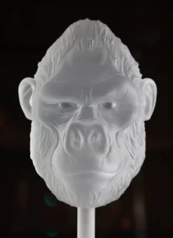 Clearance Tête de Gorille mat pâte de cristal par Loïc Ortega Éditions D’Art Cristal|Bestiaire