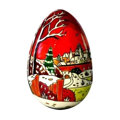 Best Œuf enneigé de Noël Émaux de Longwy Œufs|Sulfures Cristal