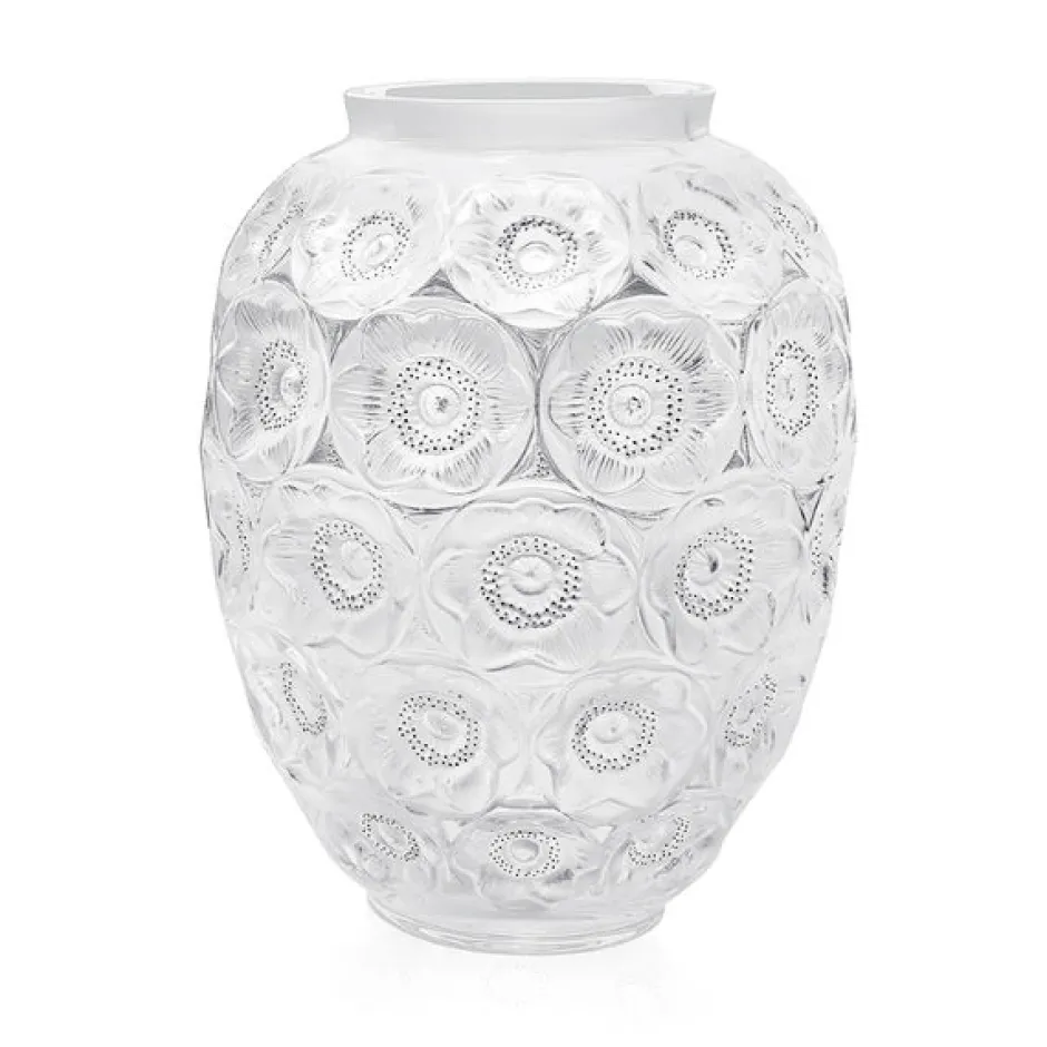 Discount Vase anémones gm incolore lalique Vases|Vases Cristal Clair