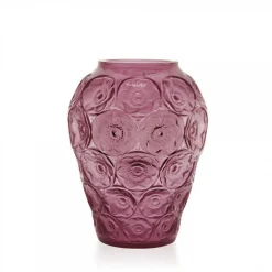 Hot Vase anémones mm fuchsia lalique Vases|Vases Cristal Couleur