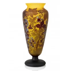 New Vase Art nouveau gravé à l’acide Lampes Pâte De Verre|Vases Cristal Couleur