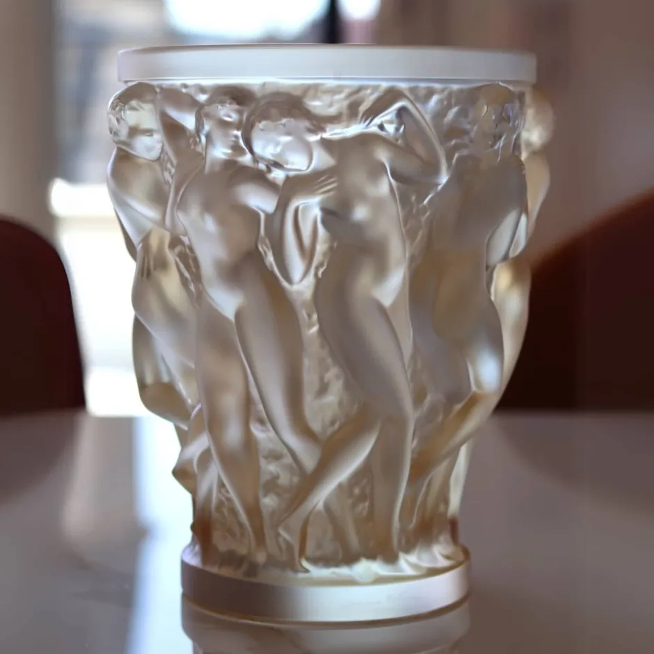 Vase bacchantes lustré or lalique Vases|Vases Cristal Couleur