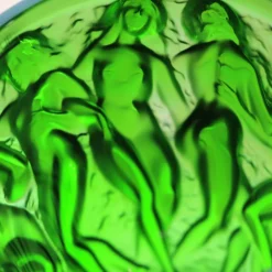 Discount Vase bacchantes vert amazone lalique Vases|Vases Cristal Clair