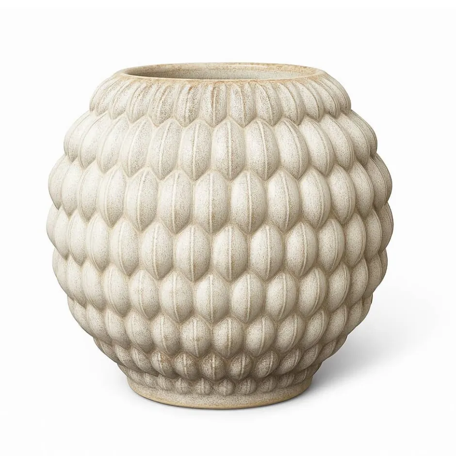 Vase bubble céramique beige Vase Céramique