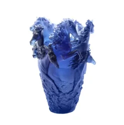 Online Vase cheval magnum bleu daum Vases|Editions D’Art