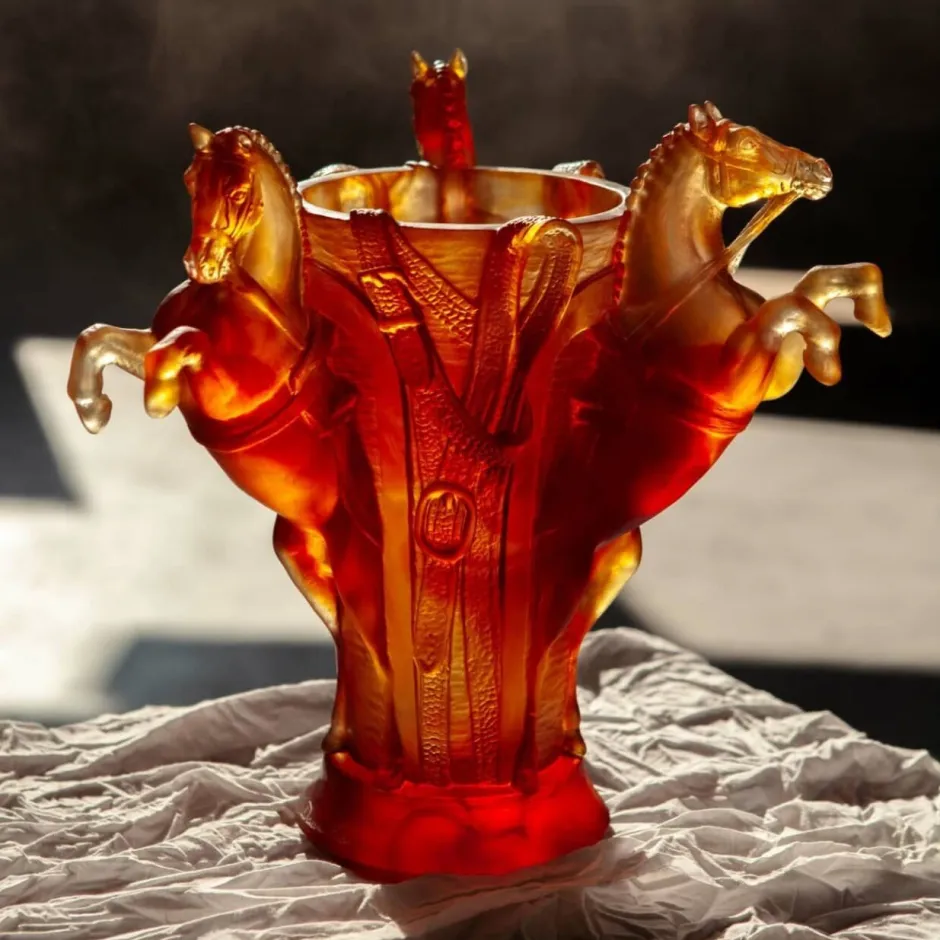 Sale Vase cheval mm Rêve Équestre Daum Vases|Editions D’Art