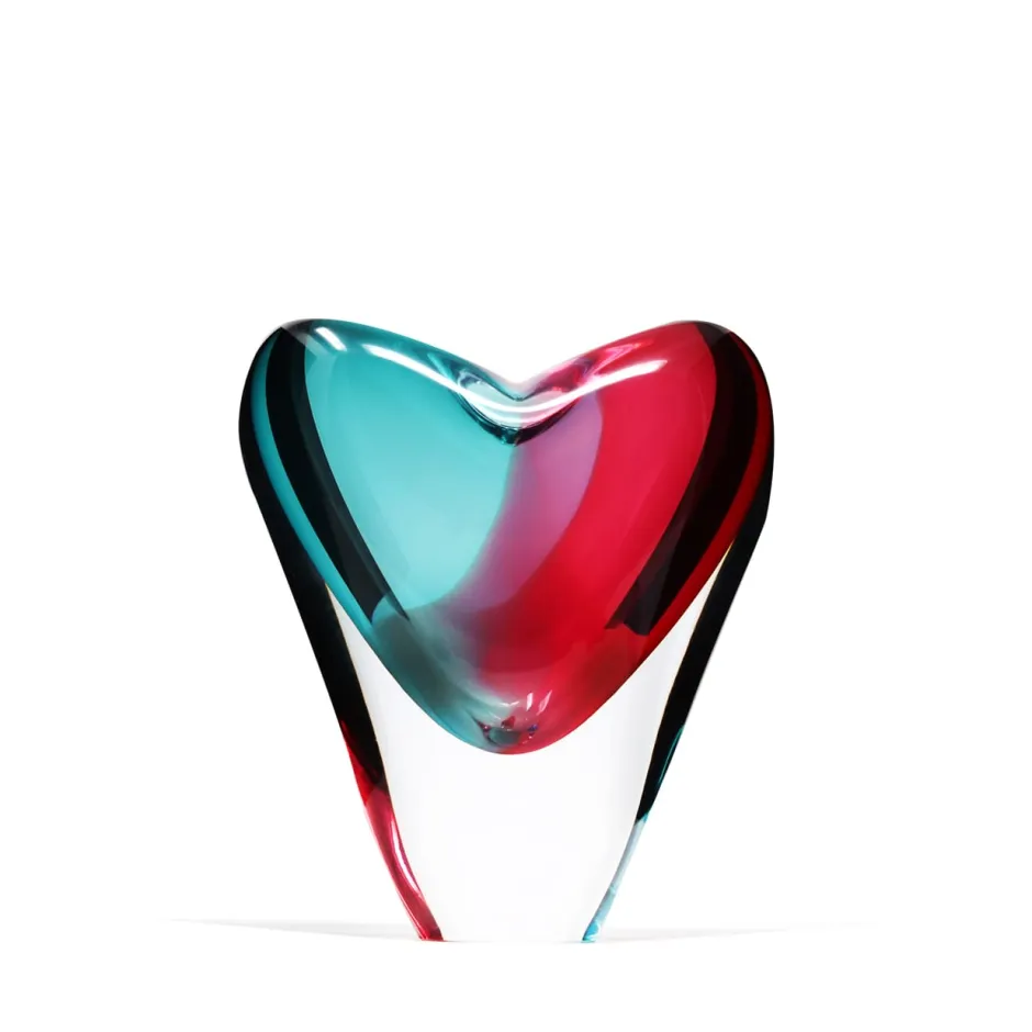 Vase coeur cristal de bohême gm Vases