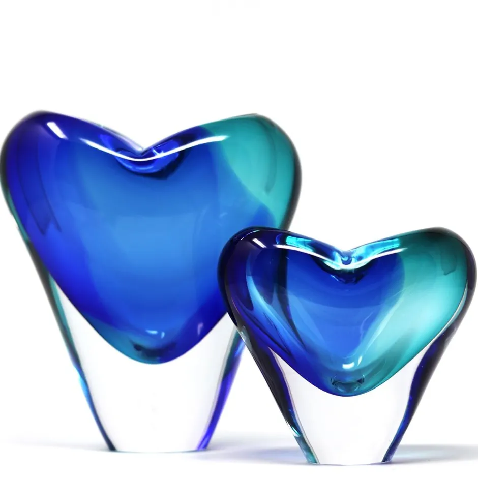 Vase coeur cristal de bohême gm Vases