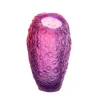 New Vase coraux rouge violet daum Vases|Vases Cristal Couleur