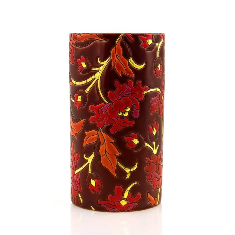 Discount Vase cornet Carmin 17 CM Émaux de Longwy Éditions D’Art Cristal|Vases & Boules