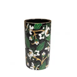 Outlet Vase cornet Héritage noir Émaux de Longwy Vase Céramique|Vases Cristal Couleur