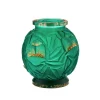 Online Vase empreinte gm vert or daum Vases|Vases Cristal Couleur