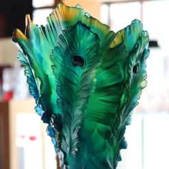 Online Vase fleur de paon gm daum Vases|Vases Cristal Couleur