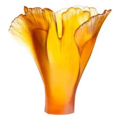 Hot Vase gm ginkgo daum Vases|Vases Cristal Couleur