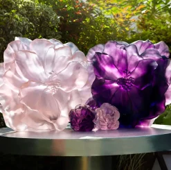Clearance Vase grand modèle camélia daum Vases|Vases Cristal Couleur