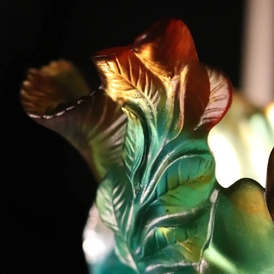 Sale Vase grand modèle léopard Voyage Tropical Daum Vases|Vases Cristal Couleur