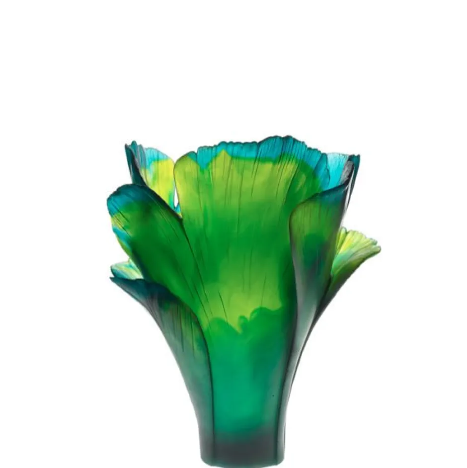 Clearance Vase magnum ginkgo vert daum 99 ex Vases|Vases Cristal Couleur