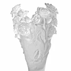 Outlet Vase magnum rose passion blanc daum Vases
