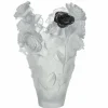 Sale Vase magnum rose passion blanc noir daum Vases|Vases Cristal Clair