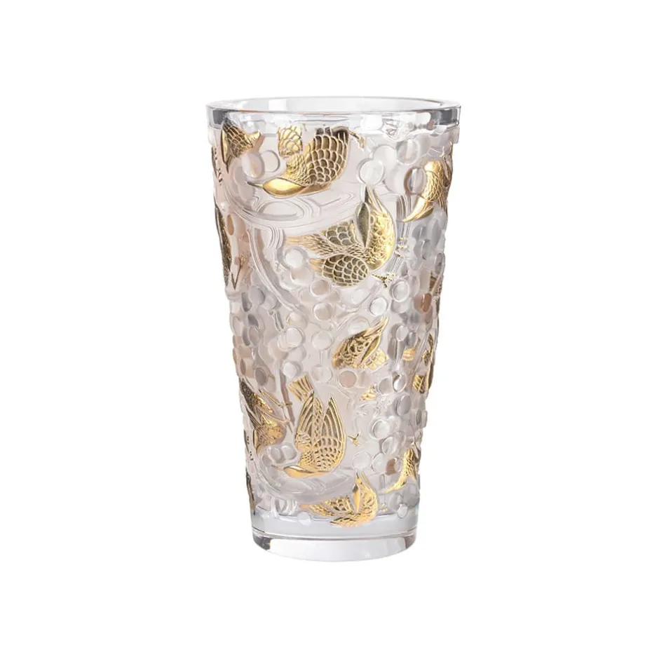 Hot Vase merles et raisins gm lalique Vases|Vases Cristal Couleur