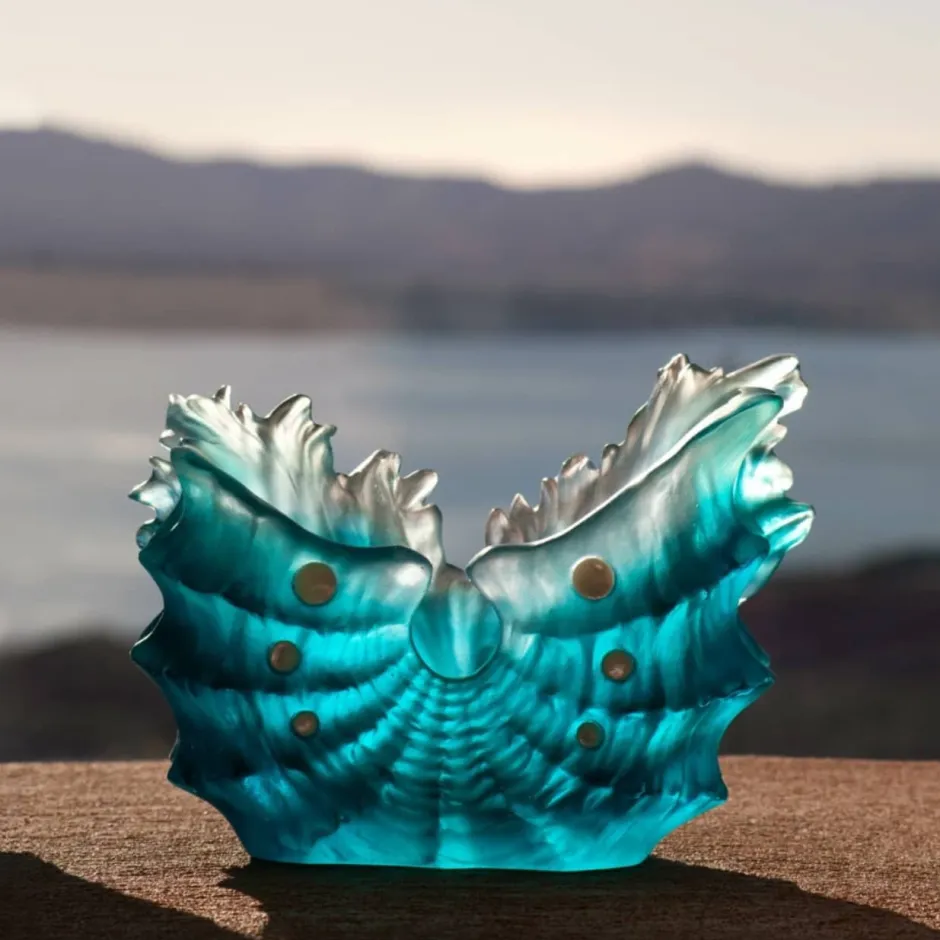 New Vase Moyen Modèle Coquillage Maya Daum Vases|Vases Cristal Couleur