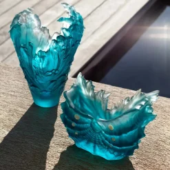 New Vase Moyen Modèle Coquillage Maya Daum Vases|Vases Cristal Couleur