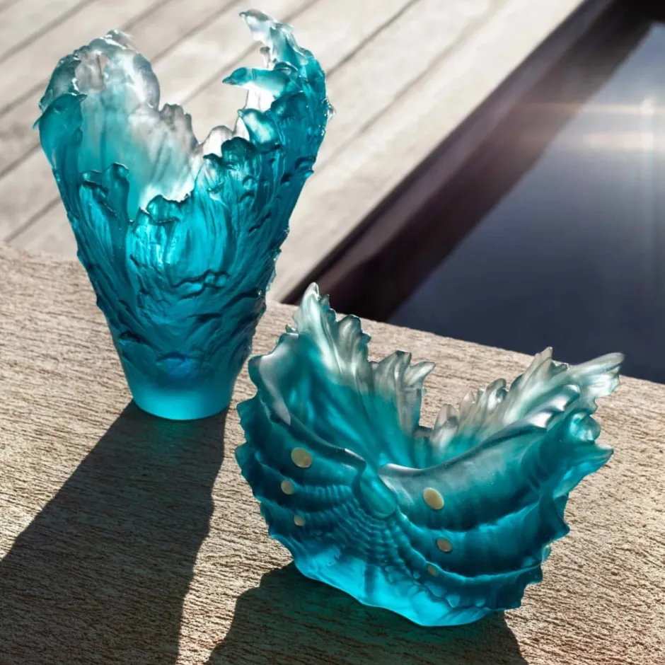 New Vase Moyen Modèle Coquillage Maya Daum Vases|Vases Cristal Couleur