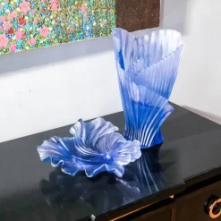 Best Vase moyen modèle plissé croisière daum Vases|Vases Cristal Couleur