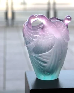 Outlet Vase oiseaux paradis daum Vases|Vases Cristal Couleur