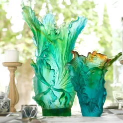 Hot Vase petit modèle colibri Voyage Tropical Daum Vases|Vases Cristal Couleur