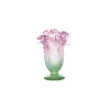Best Vase petit modèle vert et rose Roses Daum Vases|Vases Cristal Couleur