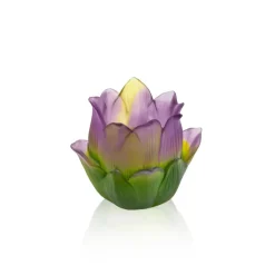 Sale Vase Photophore Jardin de lotus Daum Photophores, Bougeoirs Cristal|Vases